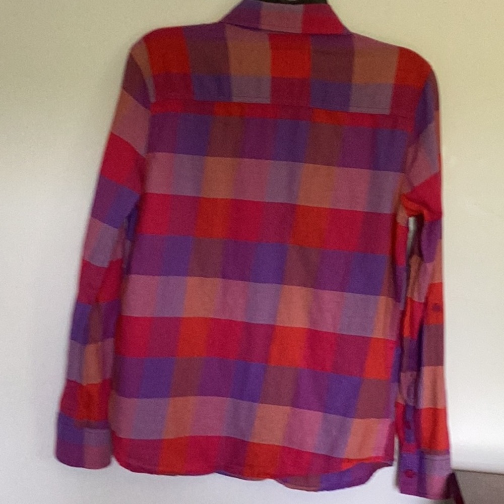 AZUR Women’s Red and Purple Plaid Shirt - Picture 6 of 6